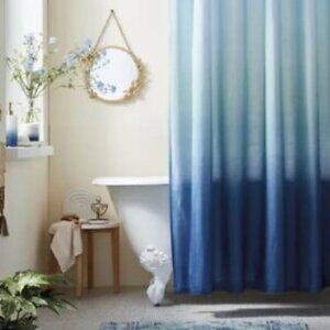 ♦️4/$25 Wild Sage 72-Inch x 72-Inch Maylin Ombré Shower Curtain in Blue
